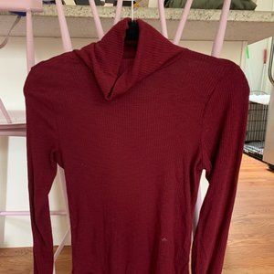 Ribbed Turtle Neck Bodysuit